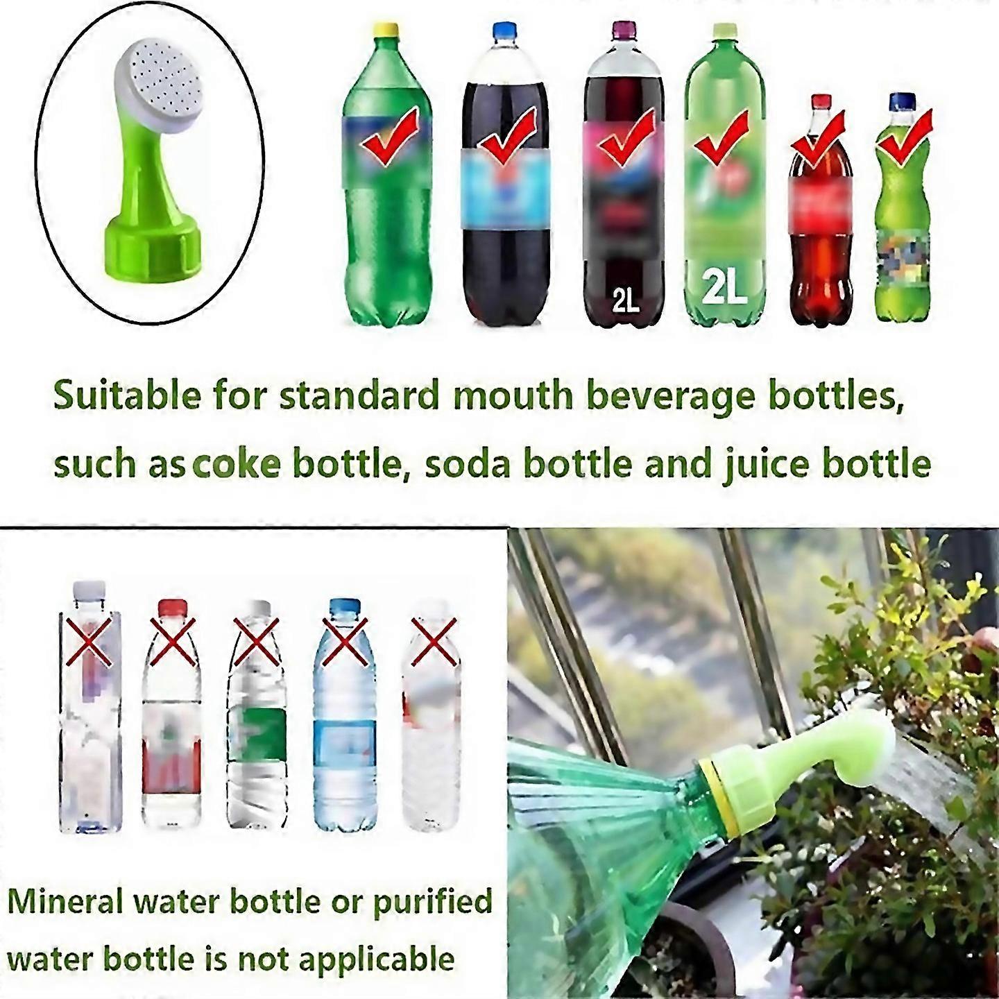 For Bottle Cap Sprinkler Portable Plastic Plant Sprinkler