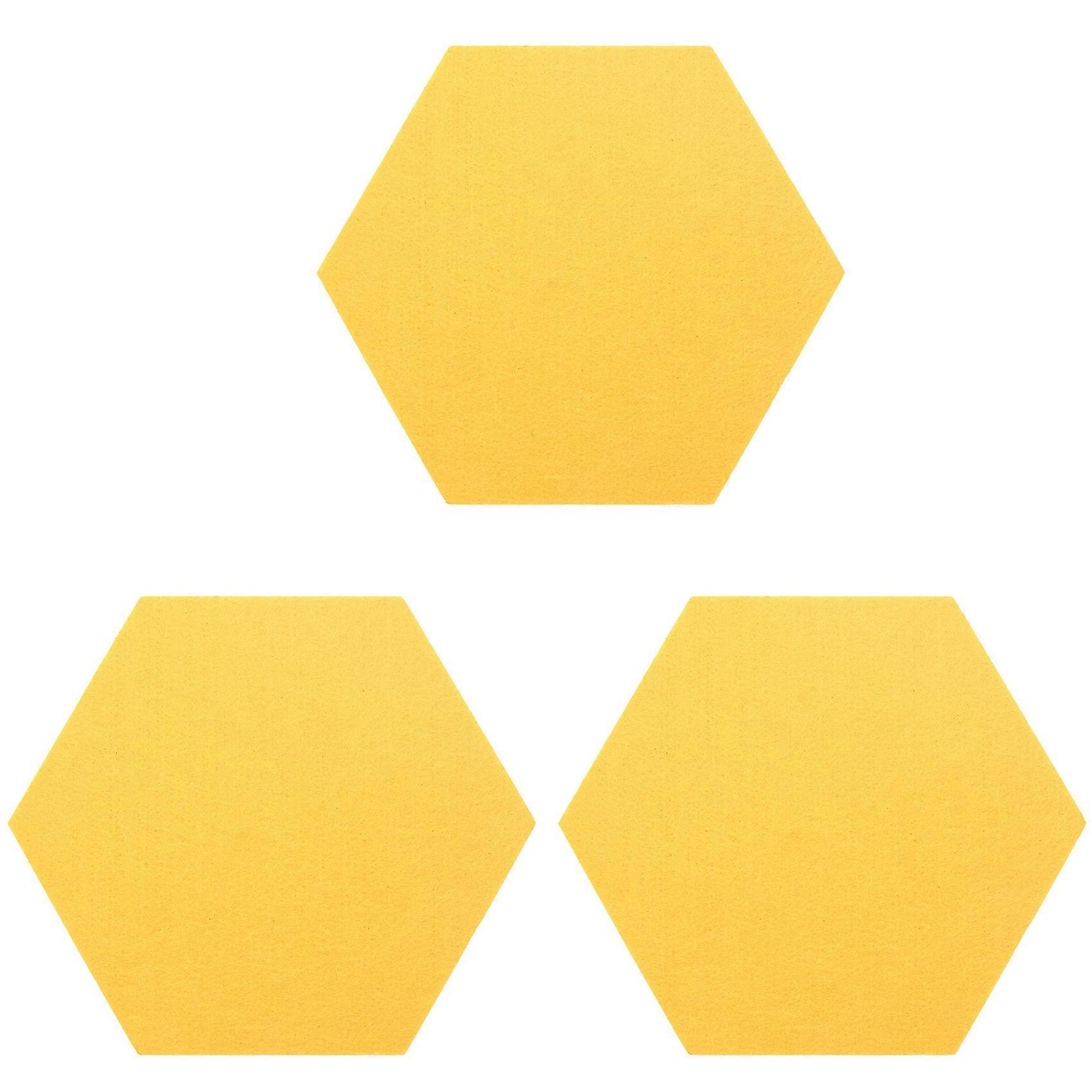 5Pcs/Set Hexagon Felt Board Hexagonal Felt Wall Sticker Multifunction 3D Decorative Home Message Boa