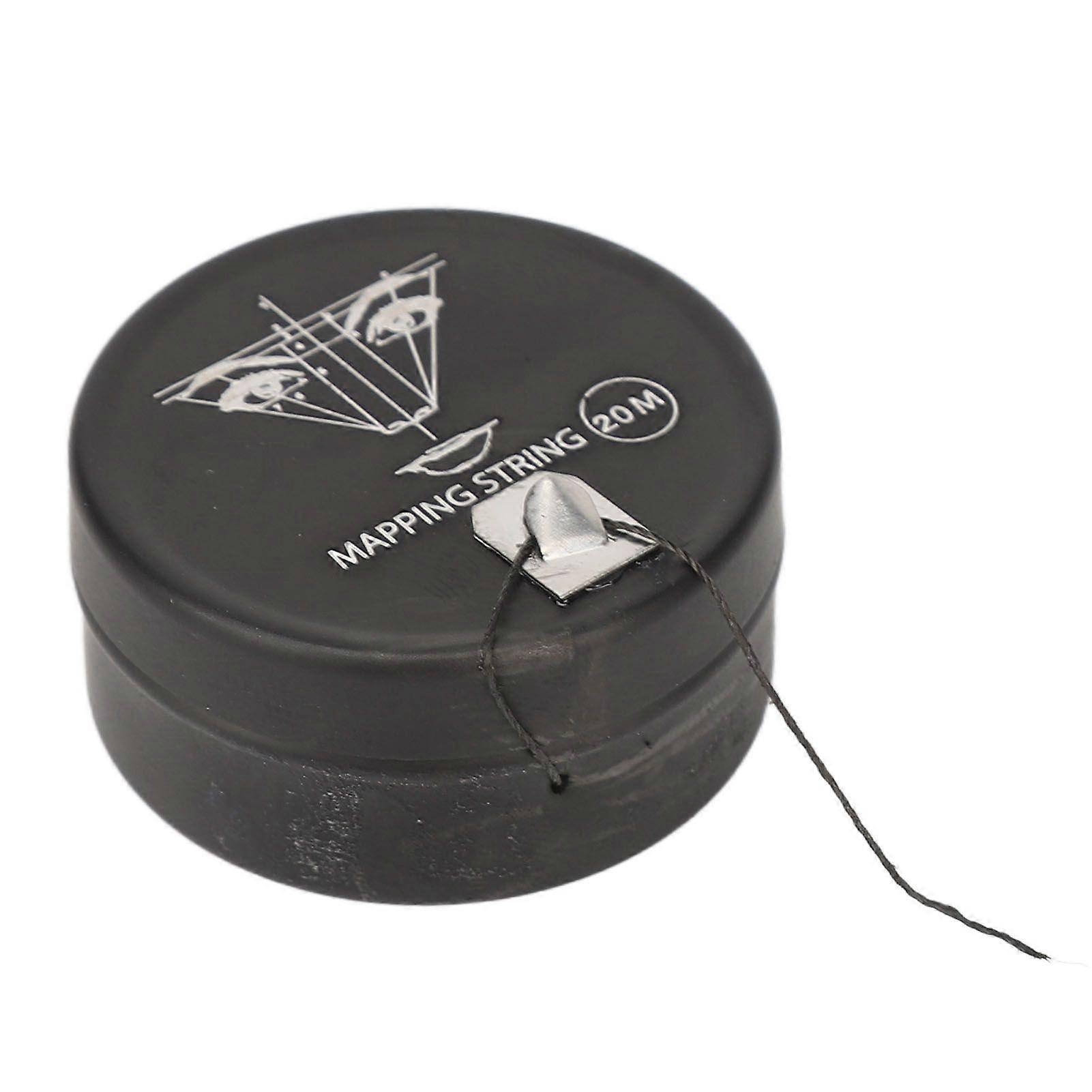 65.6ft Pre Inked Brow Mapping String Professional Beauty Salon Makeup Microblading Marking Thread Black