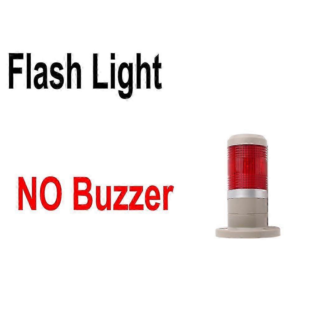 DC12V/24V Industrial Multilayer Warning Signal Tower Stack Lamp Steady Flash light Alarm caution machinery Buzzer/NO AC110V/220V
