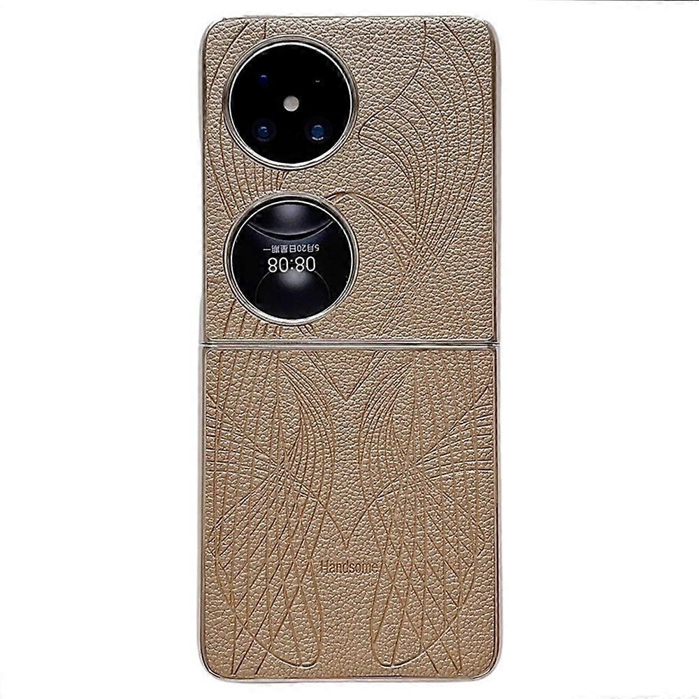 Compatible For Huawei Pocket 2 Case Aesthetic Pattern Leather Electroplating Phone Back Cover