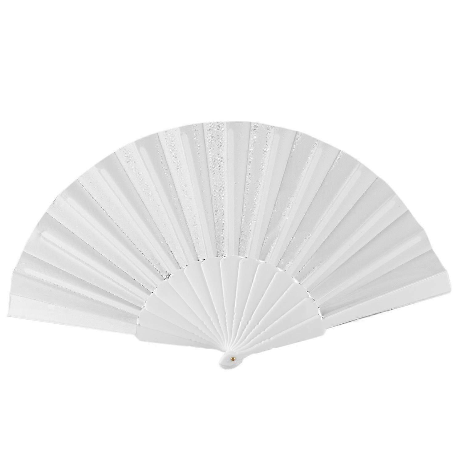 Plastic Fabric Hand Foldable Fan for Ladies Men
