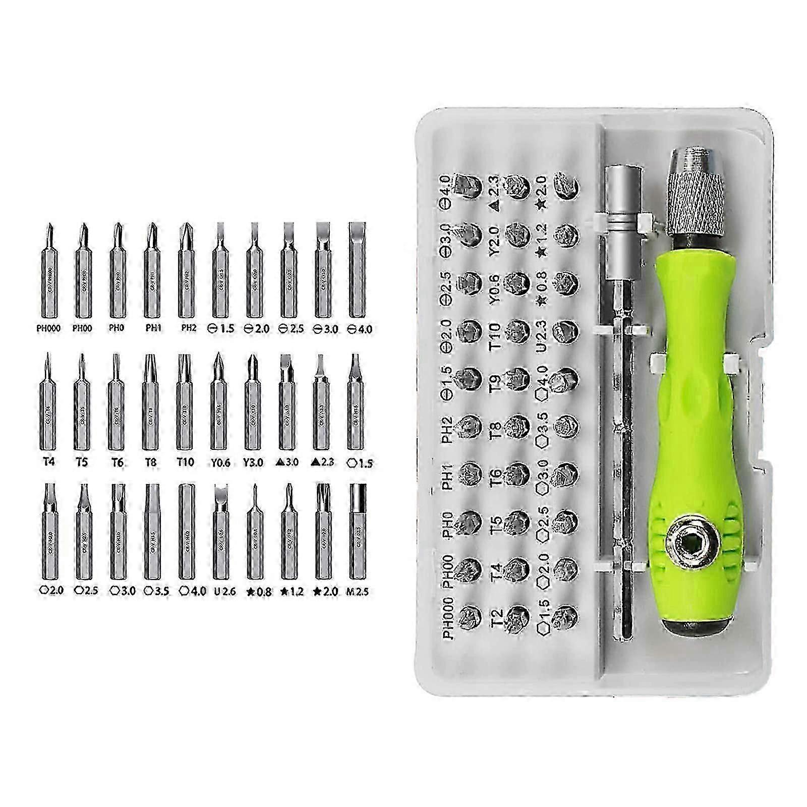 32-in-1 Precision Screwdriver Set for Electronics Repair, Compatible with Laptops, iPhones, and Glasses