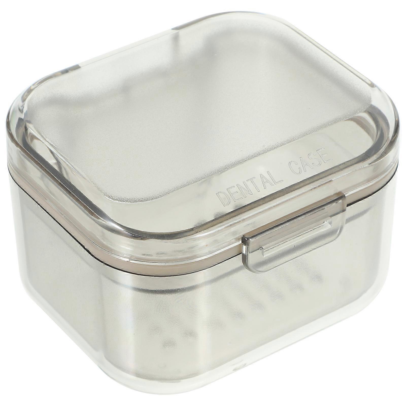 Plastic Denture Container Box for Holding 4Pcs Orthodontic Denture Cases