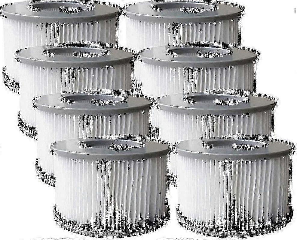 Pack Of 8 Replacement Filter Cartridges For Mspa Inflatable Pool, Jacuzzi