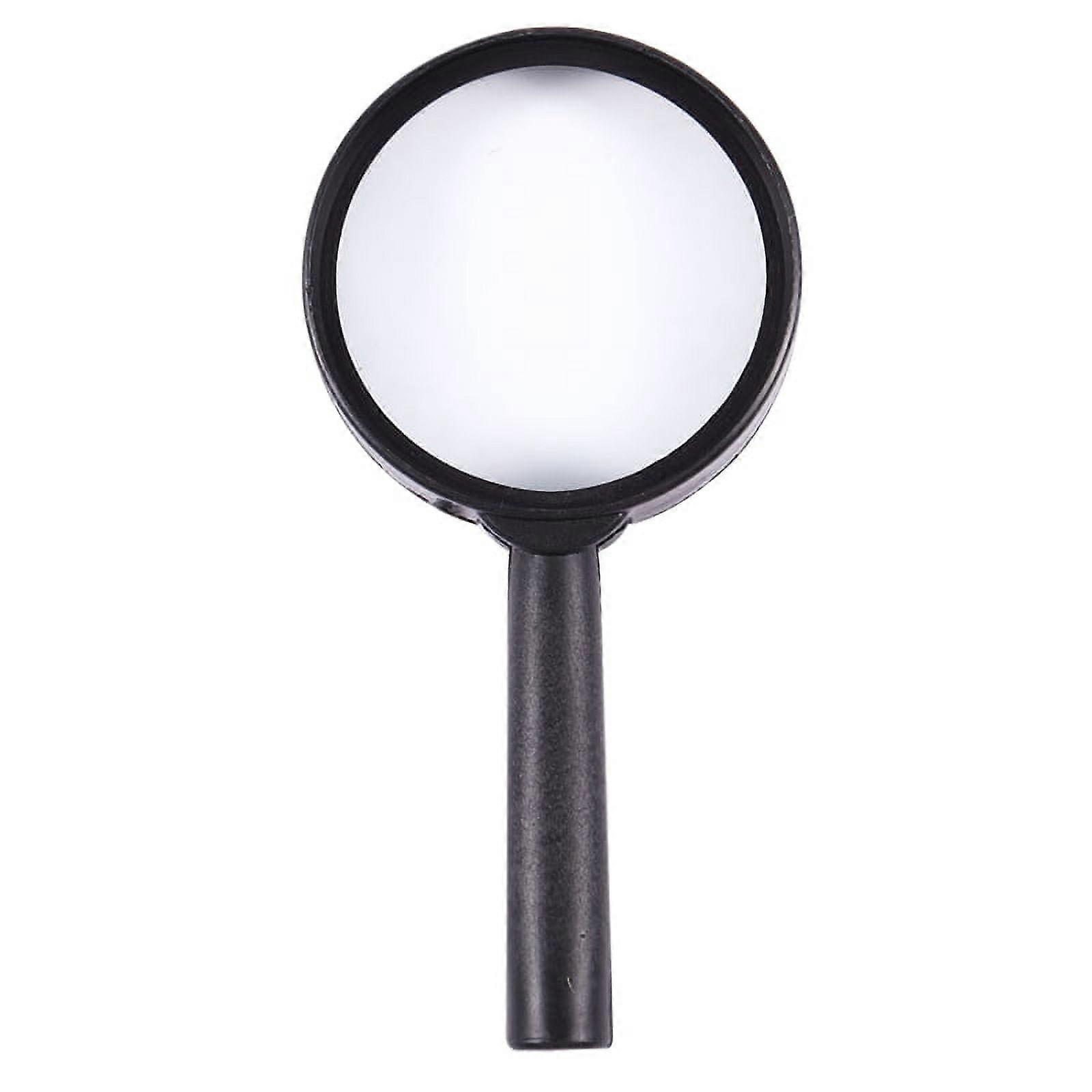 Handheld Black Plastic Frame 40mm Lens 3X Magnifier Magnifying