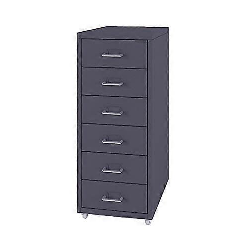 Mobile File Cabinet 6Drawer Vertical Organizer For Office And Home Storage SpaceSaving