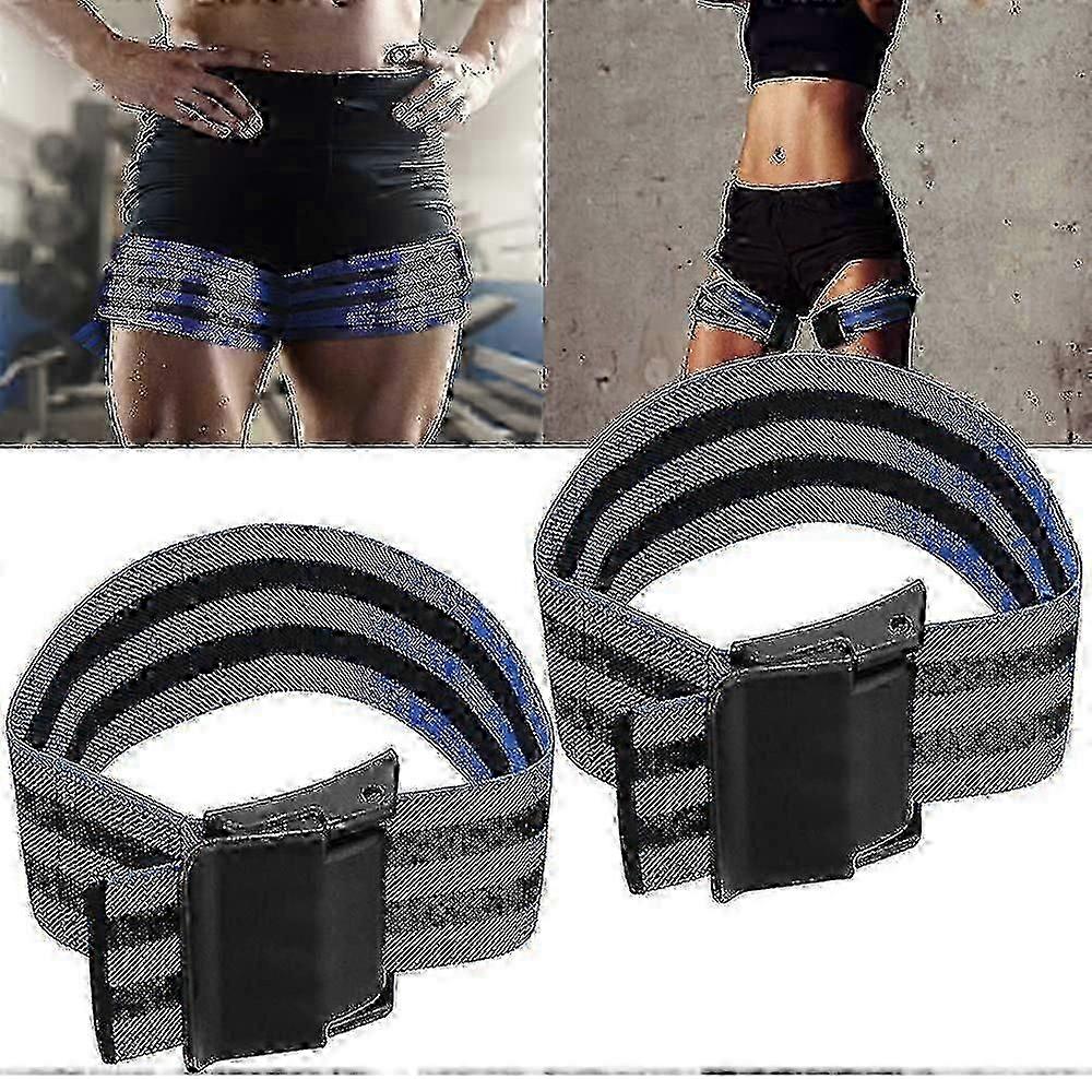 Blood Flow Restriction Bands, Arms Legs Booty Workout, Occlusion Training Bands(2 Pack Blue)