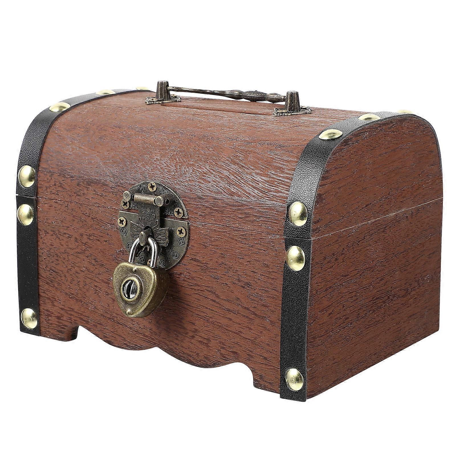 Vintage Design 3Pcs Treasure Storage Box Organizer Saving Case With Lock For Adults Home Office Decoration