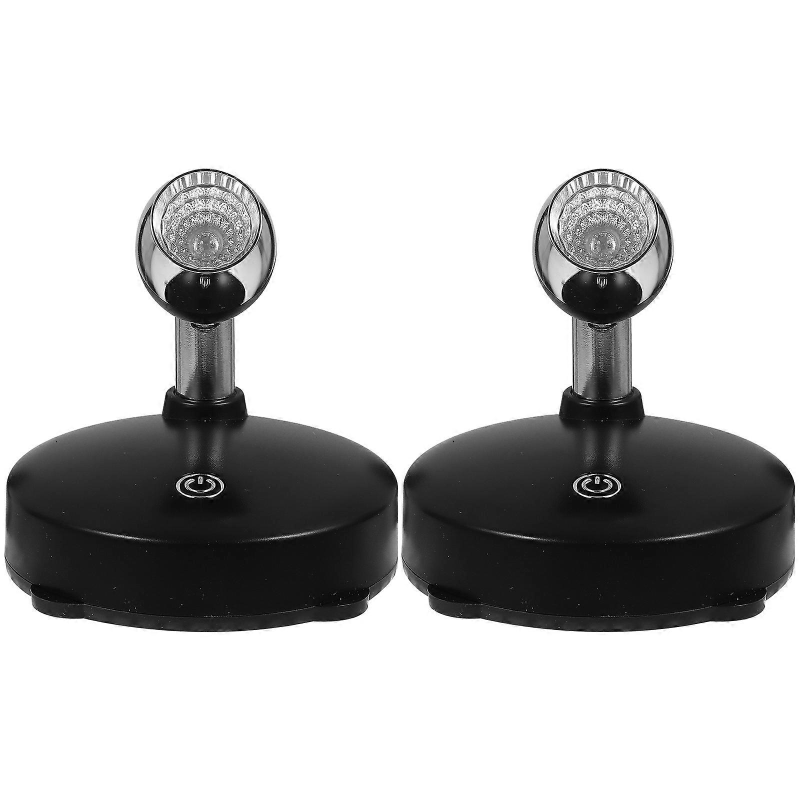 Track Lights Led For Restaurant Bar Exhibition Hall Black Adjustable Angle 2 Sets