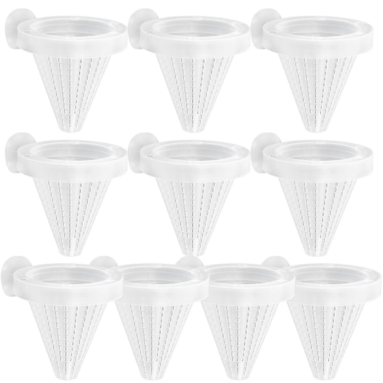 Aquarium Cone Feeding Cup 90Pcs For Live Food Feeding In Fish Tanks Worm Dispenser With Suction Technology