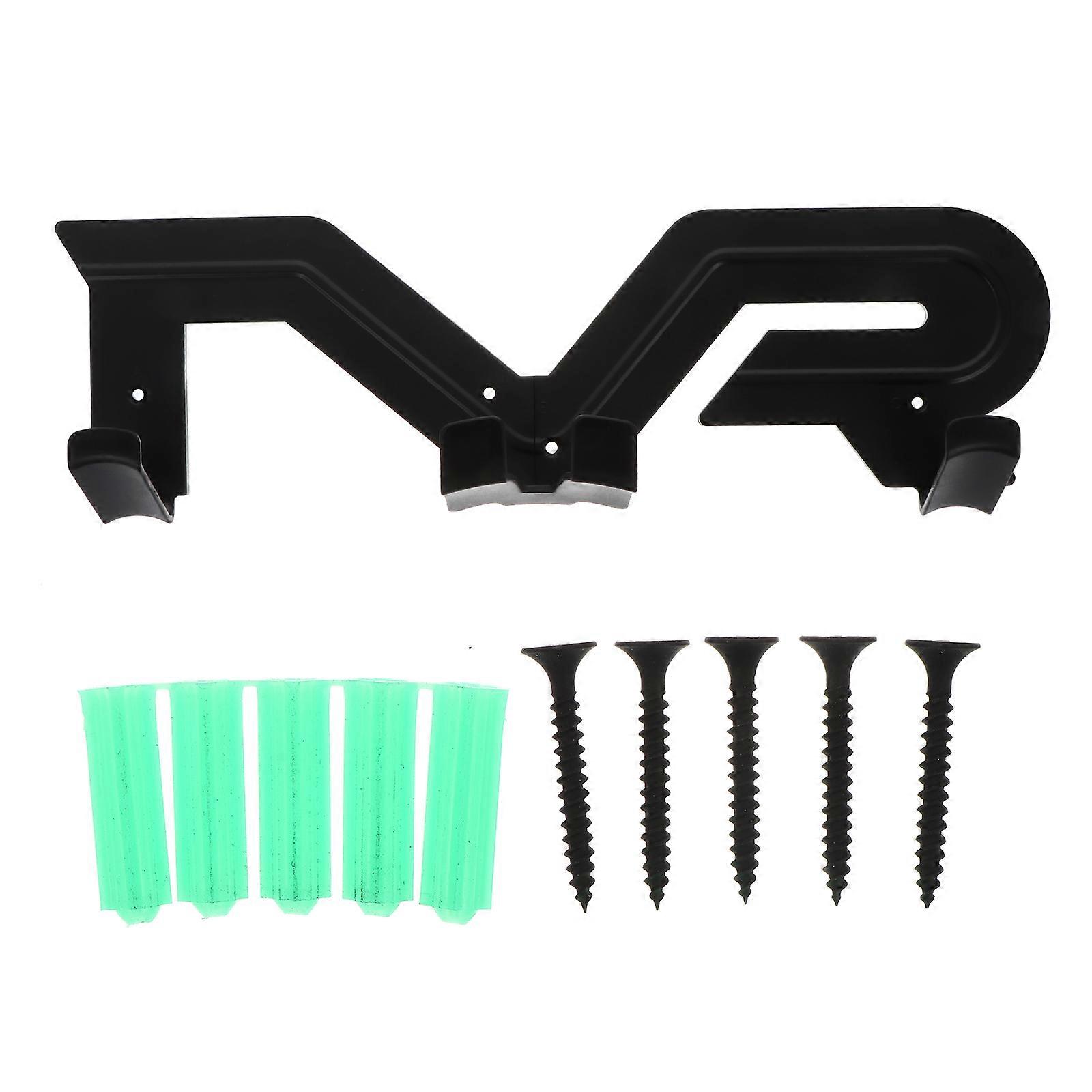 Black Wall-Mounted Vr Headset Rack for Practical Storage 3Sets