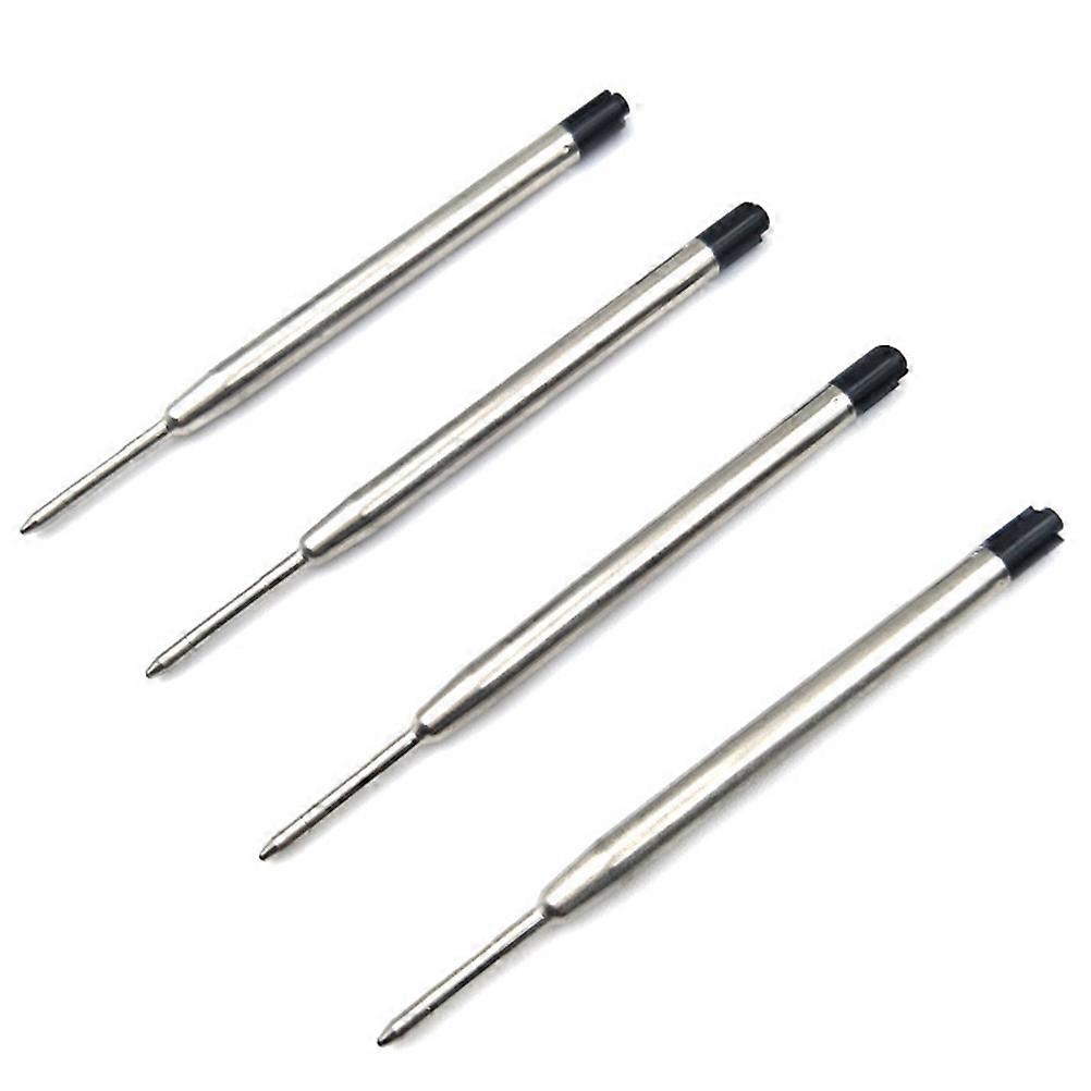 Black Pen Refills Gel Ink 20Pcs for Office Use with Metal Tip