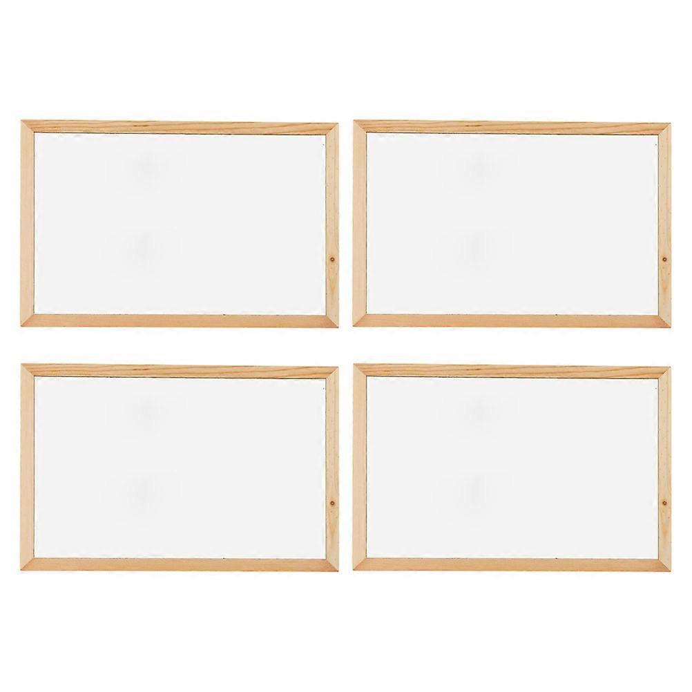 Wooden Small Dry Erase Whiteboard for Desktop Writing 8Pcs Reusable Board