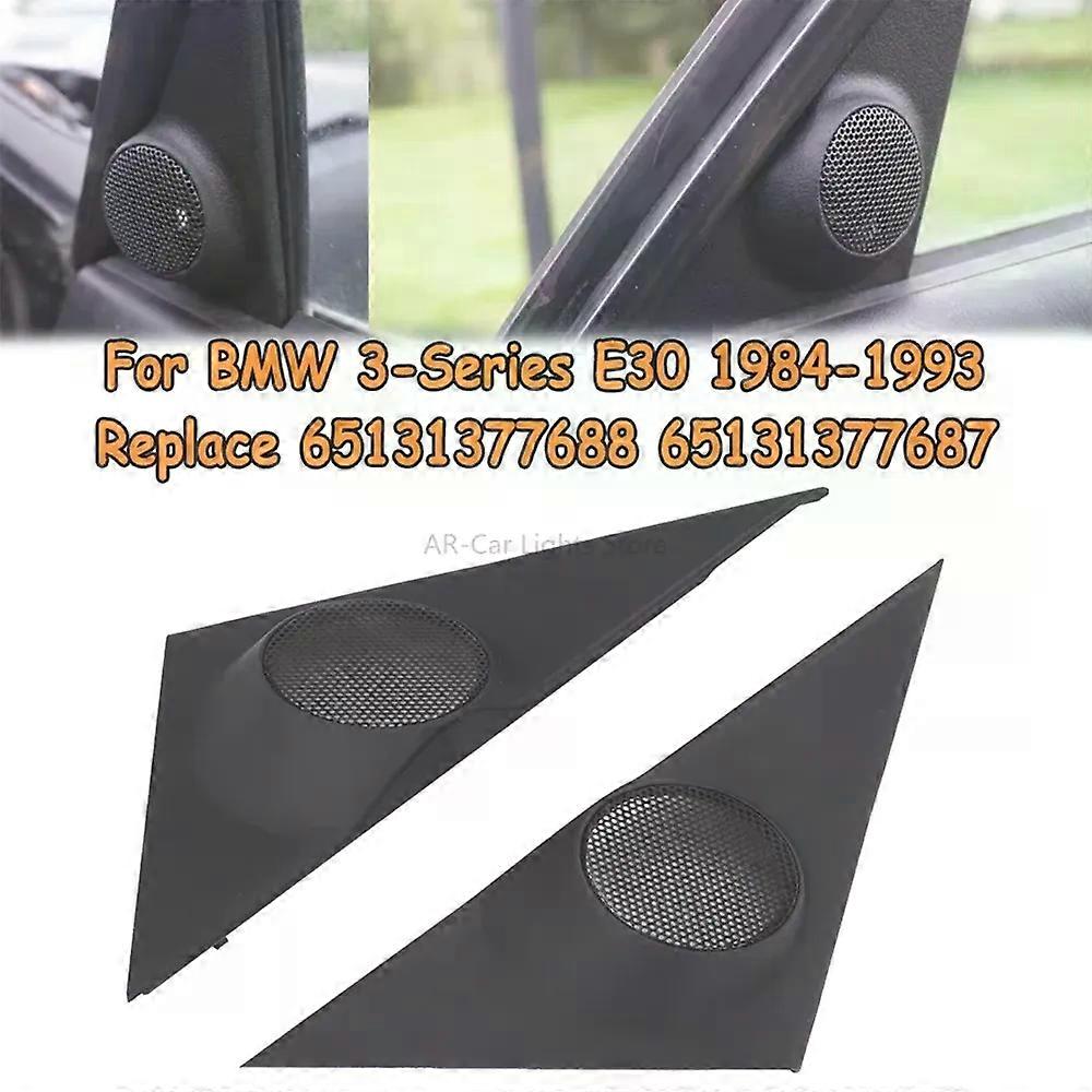 For BMW 3-Series E30 1984-1993 Upgrade Tweeter Door Speaker Housings 1 Pair Tweeters Replace Part Number 65131377688 65131377687