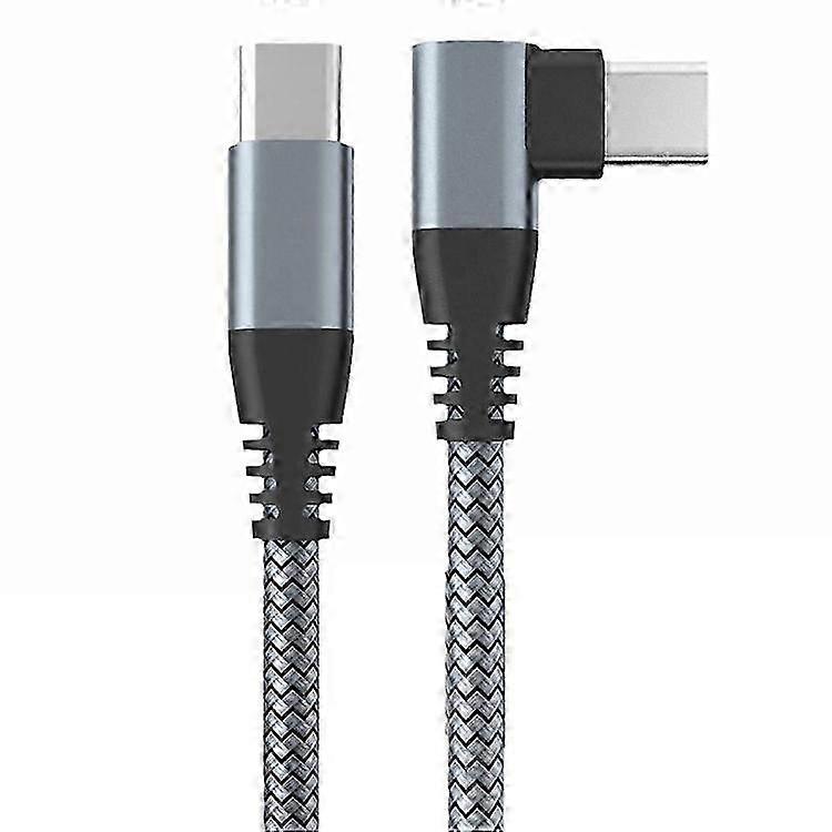 2025 3m 90-Degree Type-C to Type-C Cable PD 60W USB 2.0 Fast Charging Data Cord