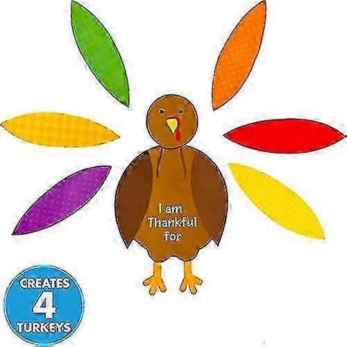 2025 Thanksgiving Turkey Craft Kit | Makes Up To 4 Turkeys | Party Activity