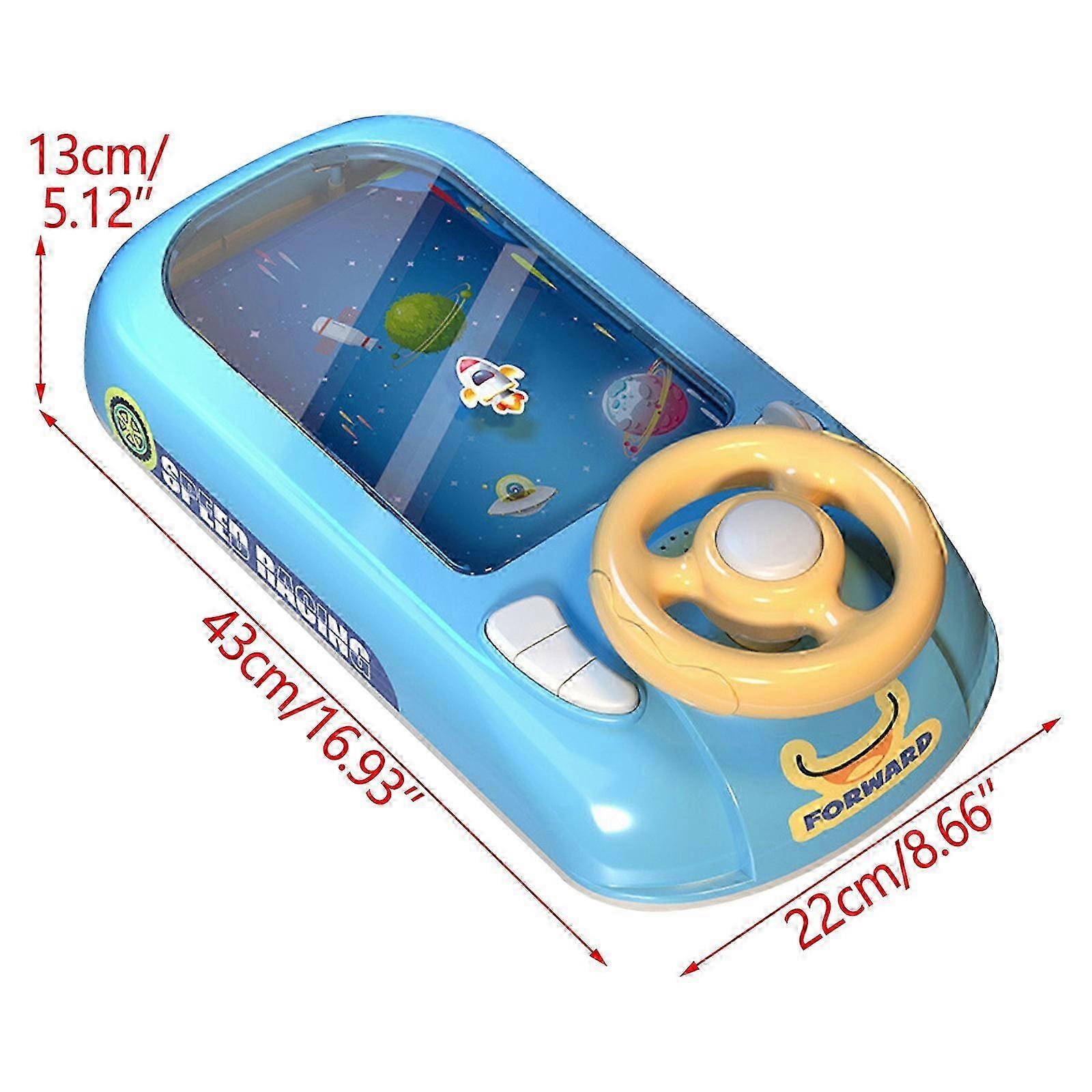 2025 Children's Steering Wheel Simulation Driving Toys Desktop Game Machine Racing Car Breakthrough Adventure