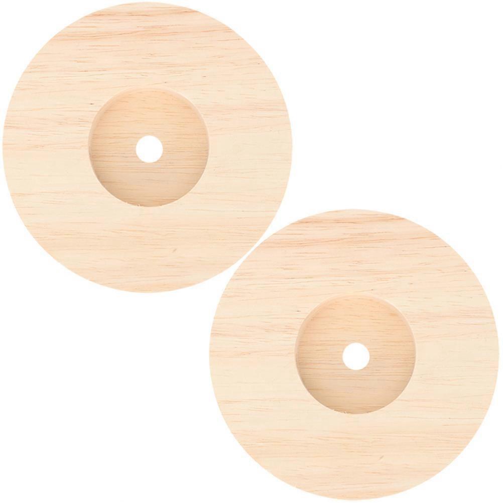 Solid Wood Lamp Base 6Pcs Coffee for Table Lamp Versatile Display Stand