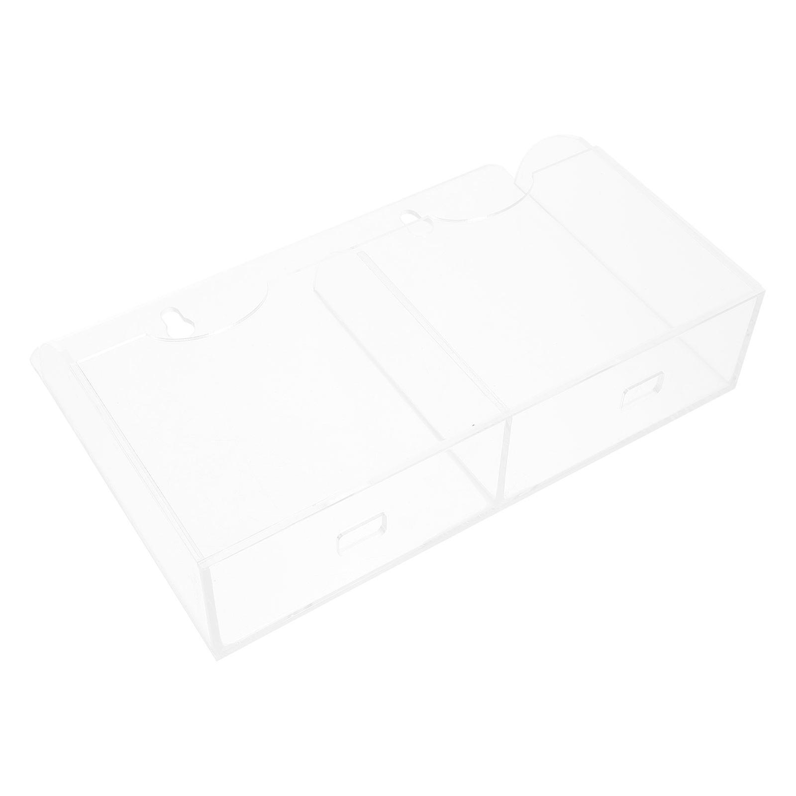 Wall Acrylic Remote Controller Holder for Phone Storage