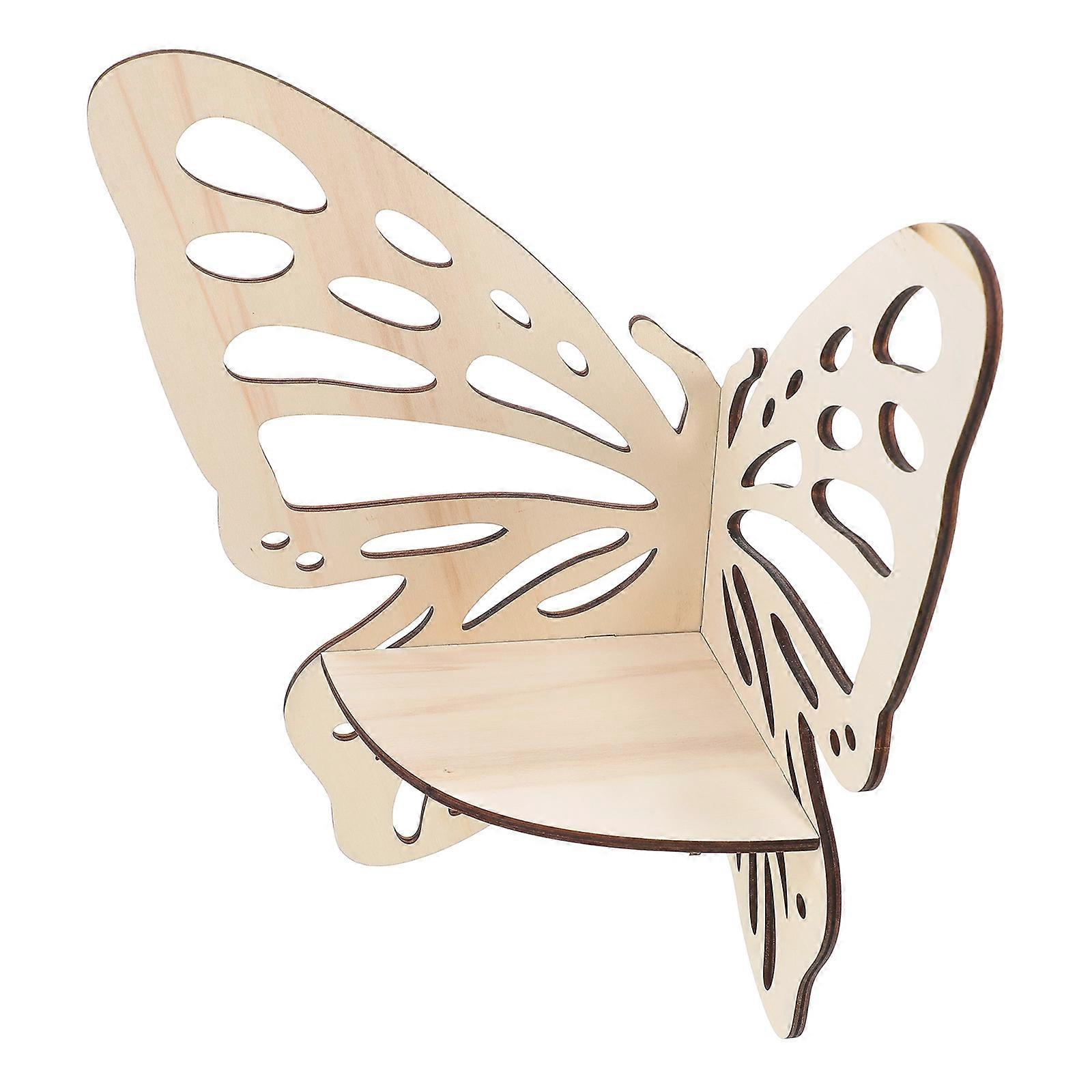 Corner Shelf Wood Display Shelf for Storage 2Pcs Wall Rack