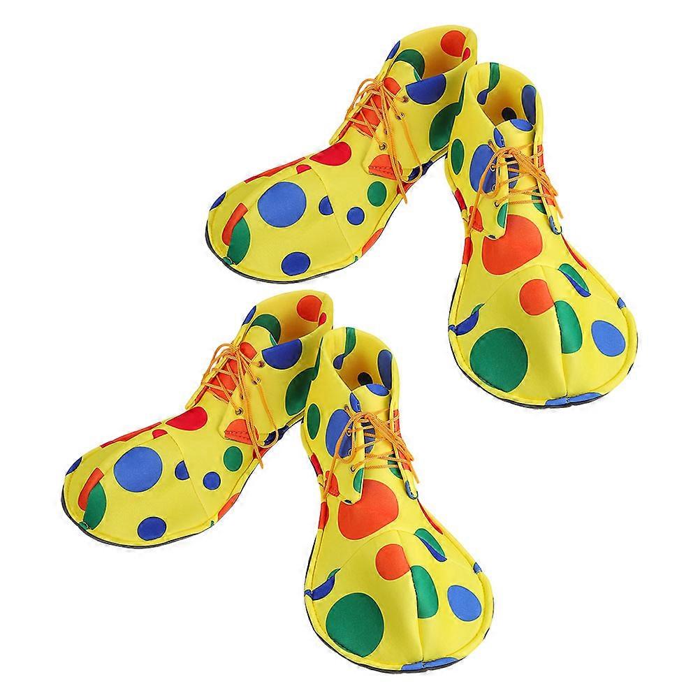 Cosplay Clown Shoes for Decoration 4Pairs Multi Color Performance Props