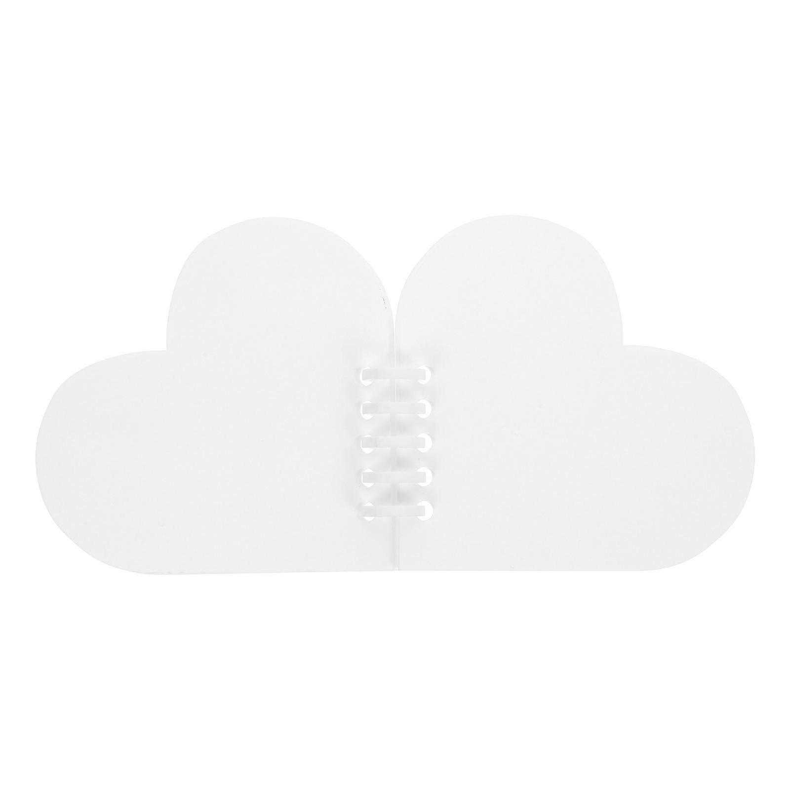 Sublimation Blanks Double-Sided Photo Book for DIY 2Pcs White Plastic