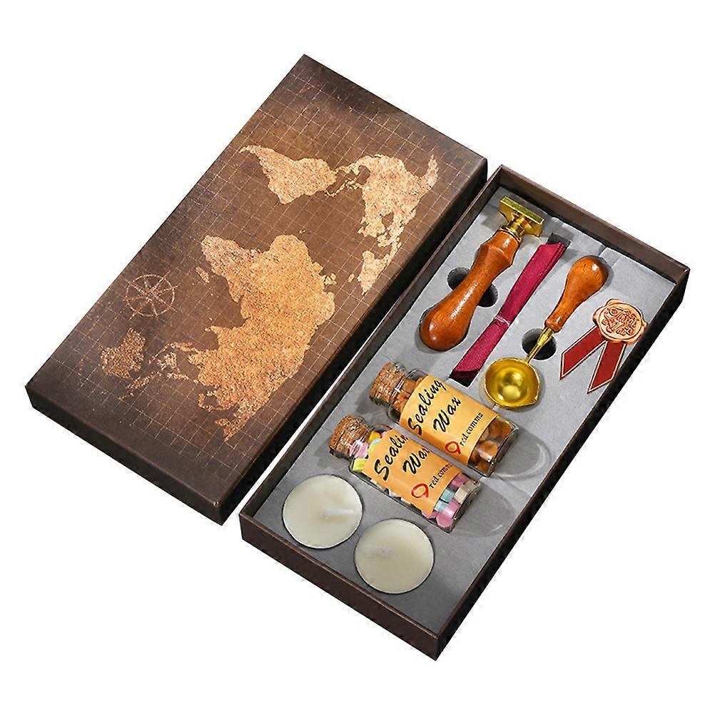 Seal Stamp Diy Seal Stamp for Envelopes Assorted Color Plastic Metal Diy Decoration 1Set