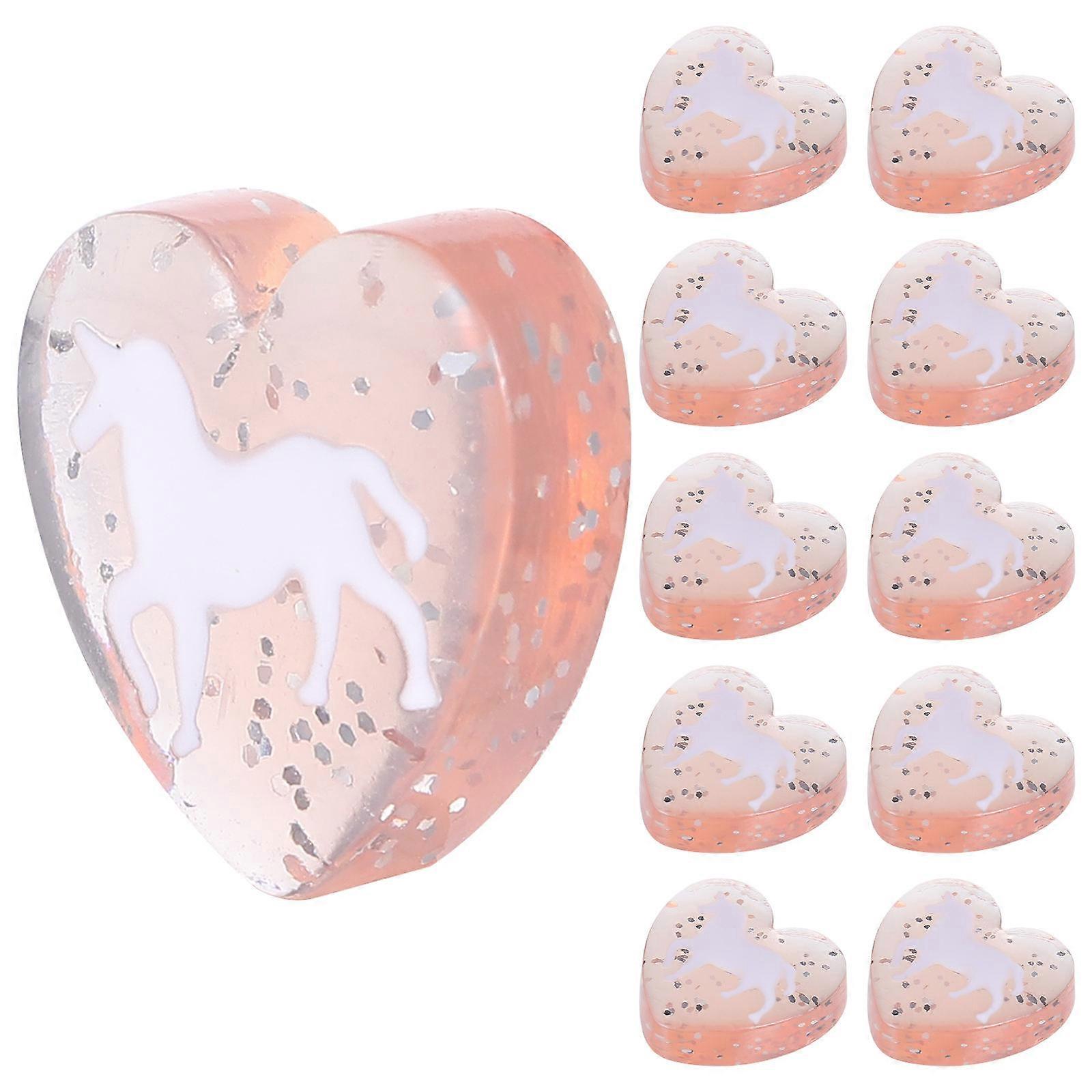 40 Pcs Heart Shaped Flatback Resin Patches for DIY Jewellery Making and Decorative Use with Colorful Styles