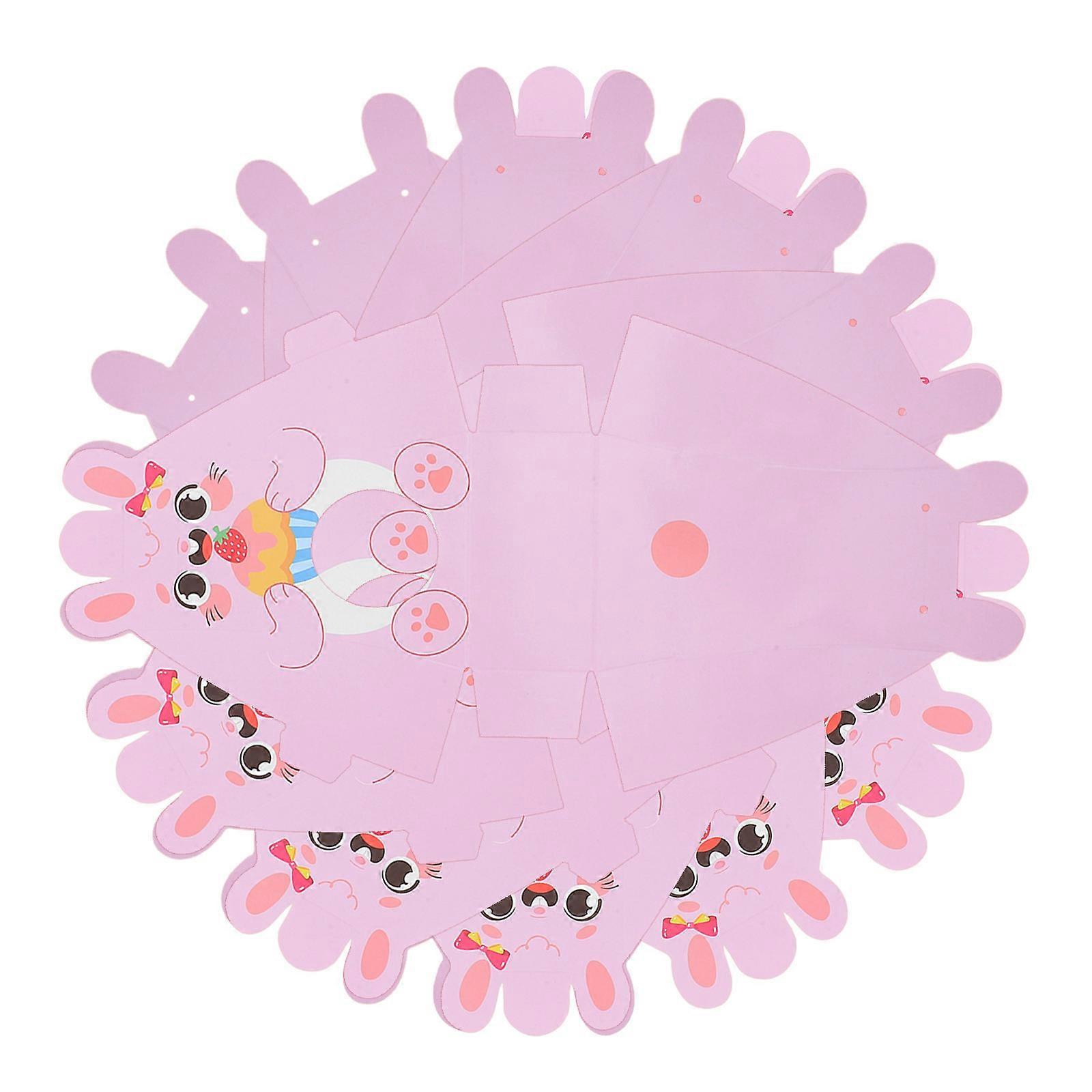 Easter Rabbit Paper Boxes for Candy 20Pcs Pink Cute Easter Treat Boxes