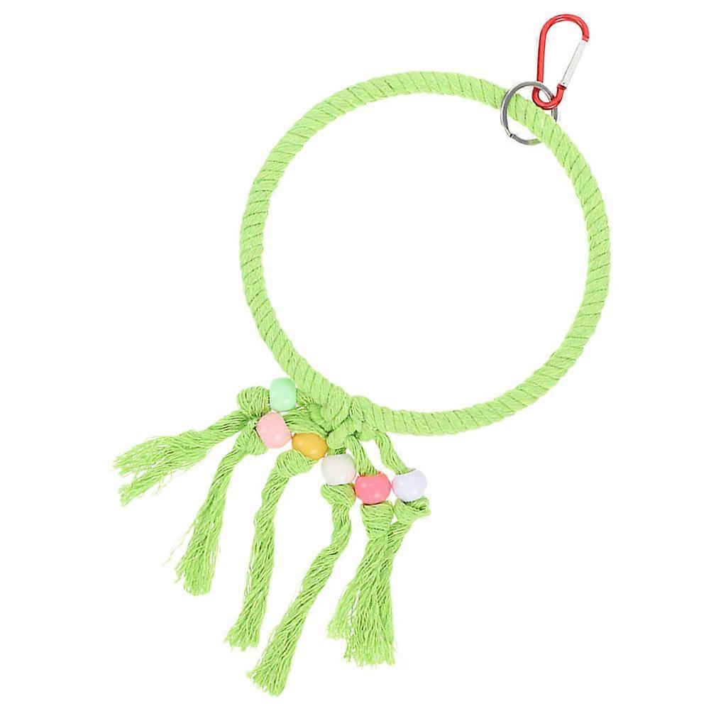 Funny Bird Swing 4Pcs Ring Perch for Pet Birds Parakeet and Finch Interactive Playground Fun and Balanced Training