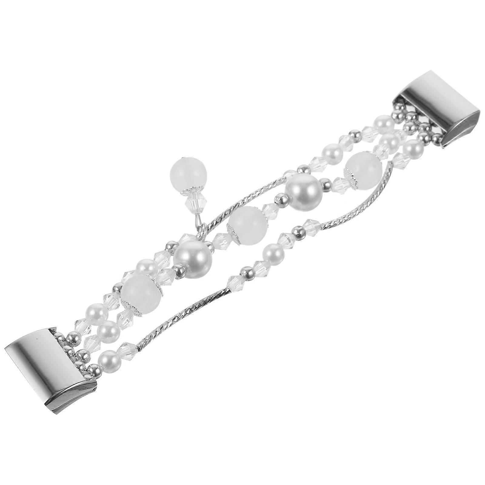 Metal Agates Bracelet Watchband Replacement for 2Pcs