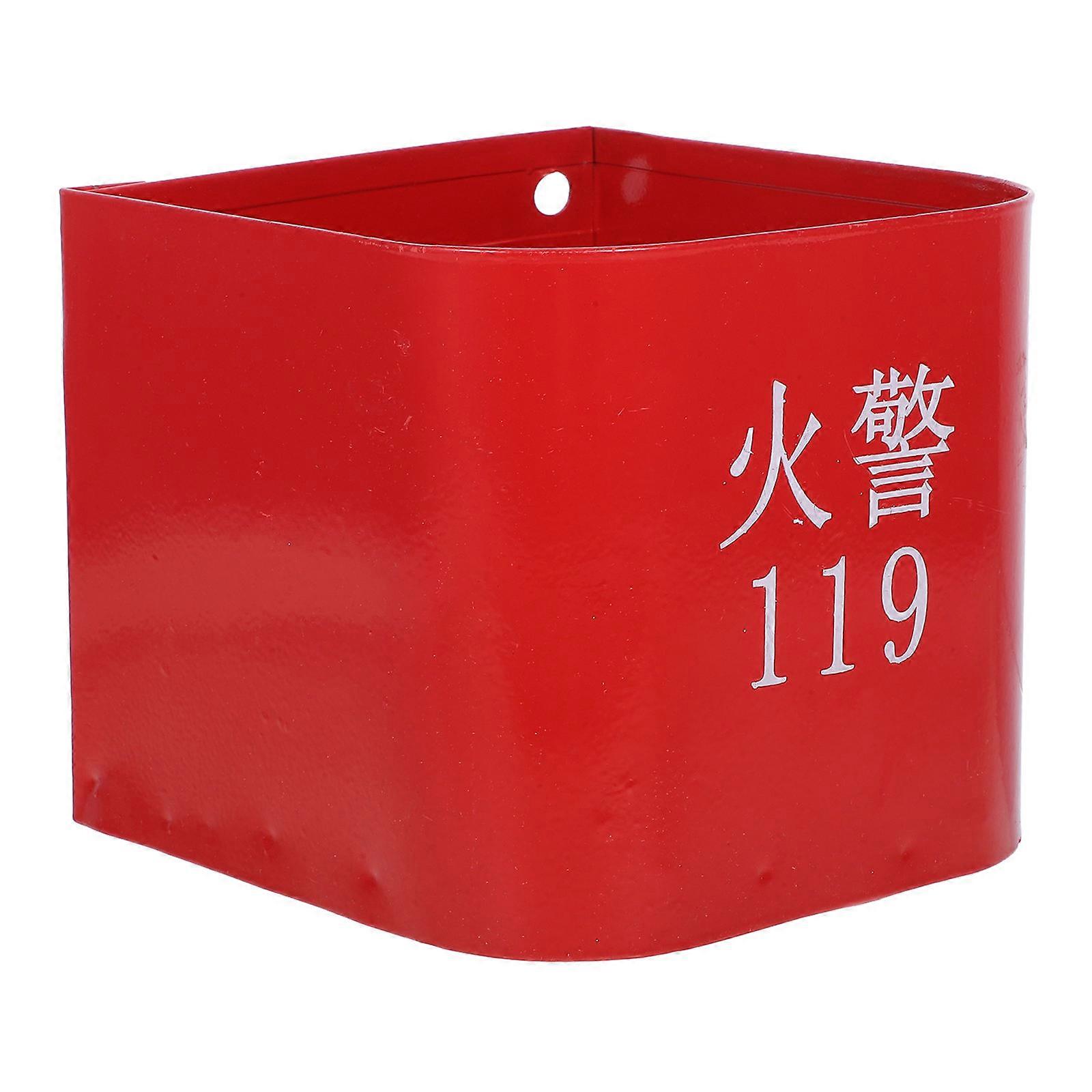 Red Fire Extinguisher Storage Stand for Wall Mounting 3Pcs Iron Holder