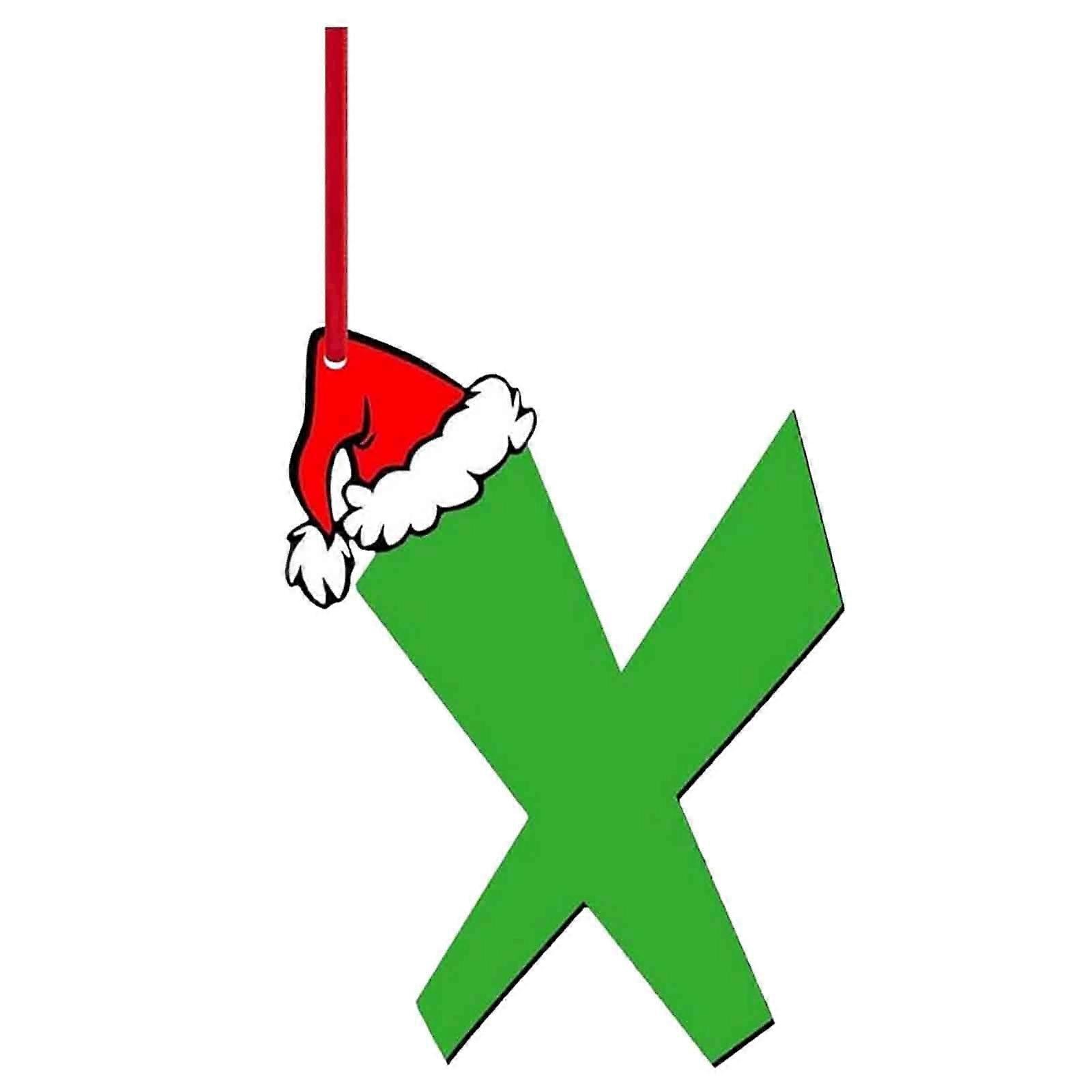 Chmadoxn Christmas Tree Ornaments, Acrylic Letters Decorations, Hanging Xmas Ornaments for Holiday Tree