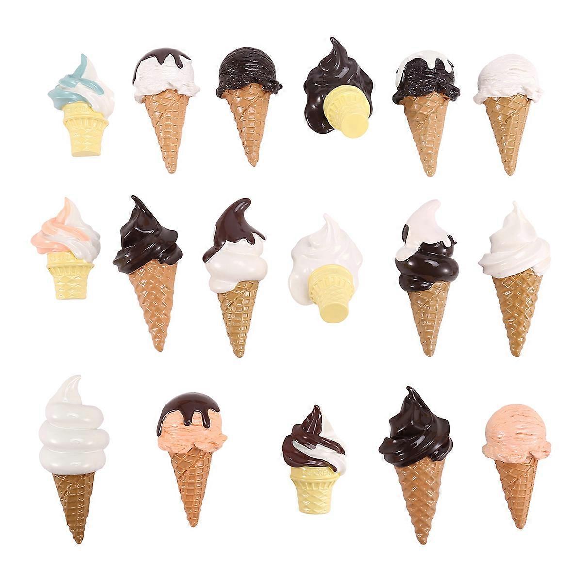 Design DIY Cute Simulation Cone 3D Color Cartoon Accessories