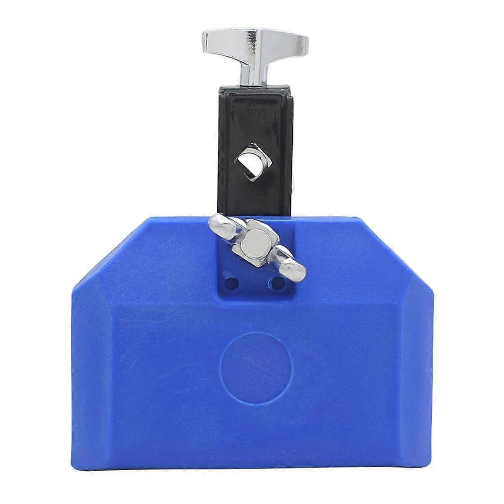 Blue Durable Plastic Cow Bell Percussion for Instruments for High-Pitched Sound
