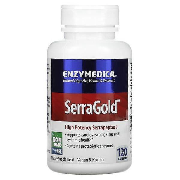 Enzymedica, SerraGold, High Potency Serrapeptase, 120 Capsules