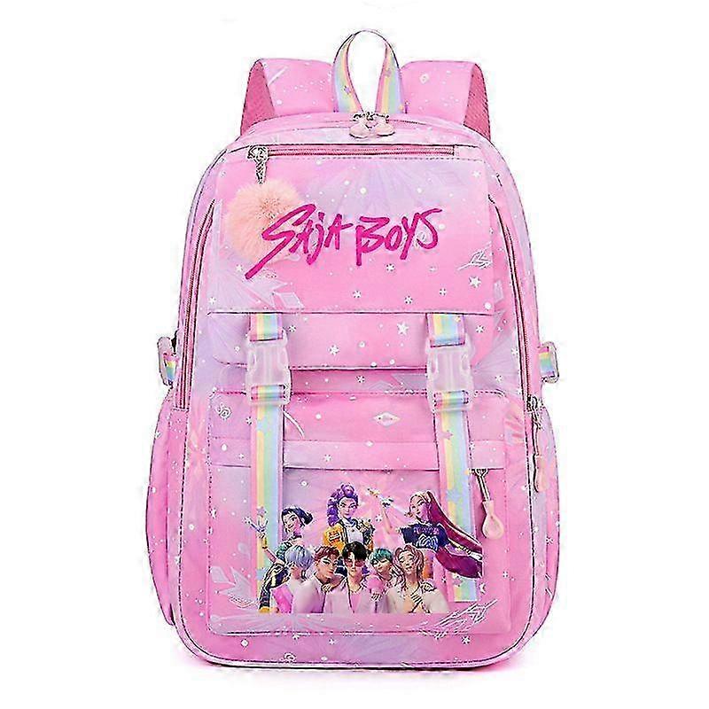 Kpop Demon Hunters Print Ryggsäck Studenter Skolväska _c A
