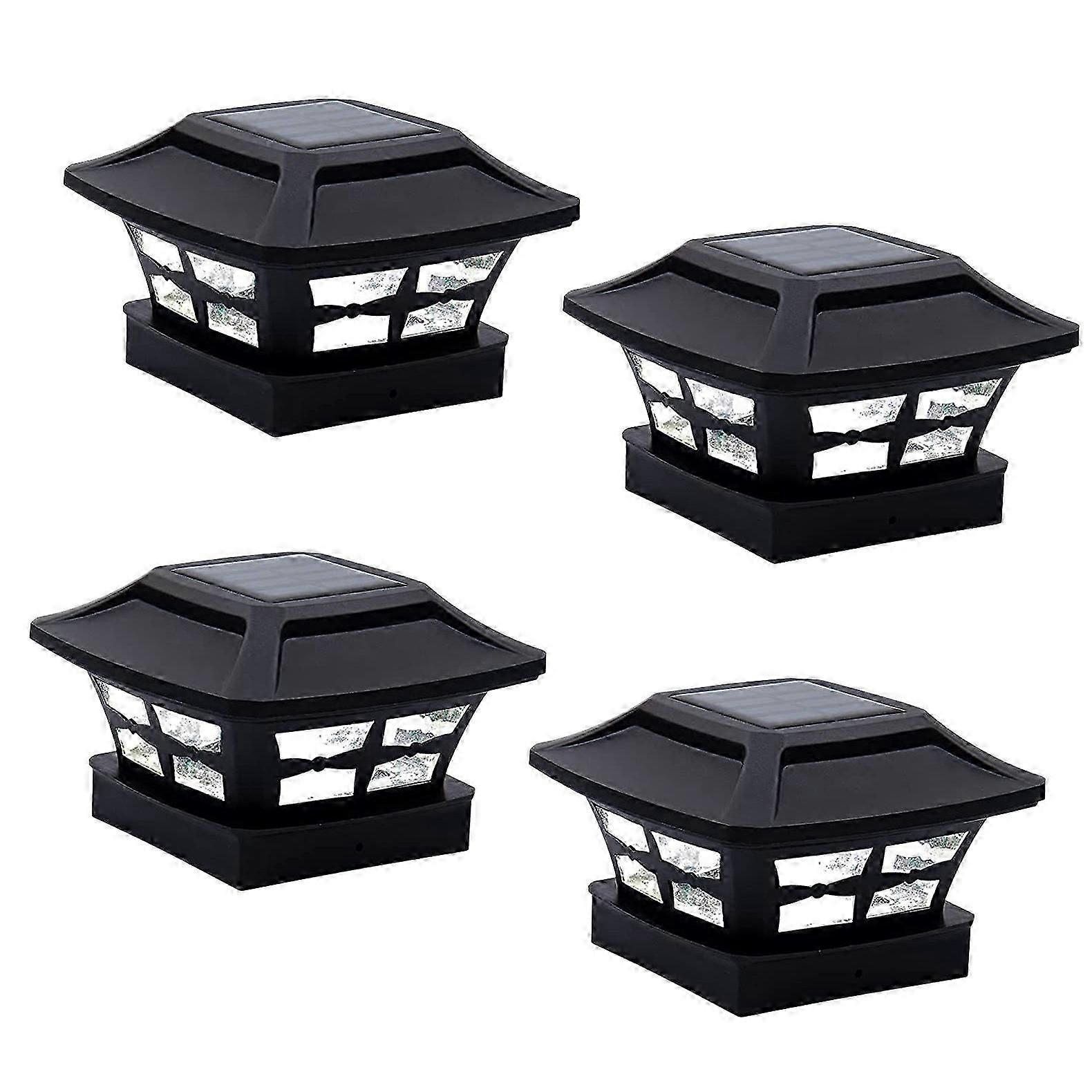 solar garden lights for wooden posts with 2 lighting modes