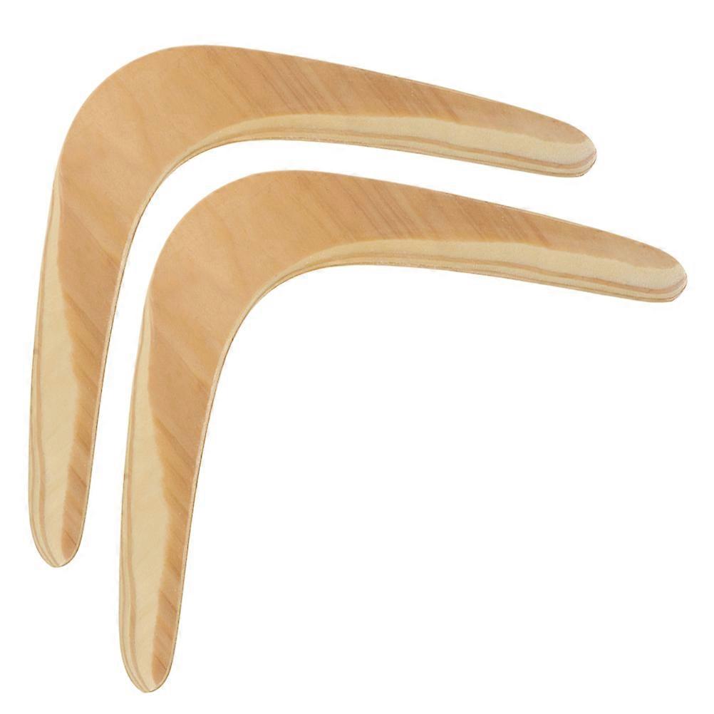 Student Wooden Boomerang for Throw and Catch Games 10Pcs Outdoor Skill Toy