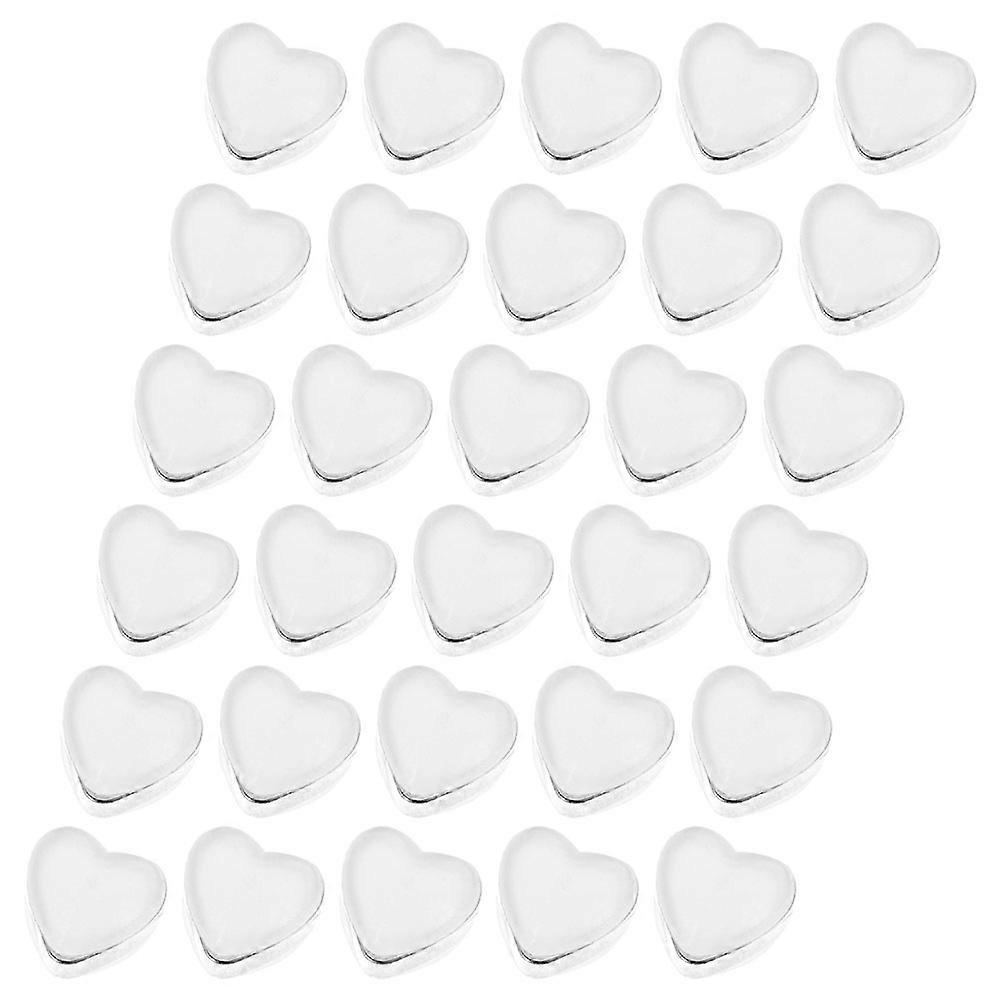 Silicone Heart Shaped Earring Backs for Earring Use 60Pcs Multi Color