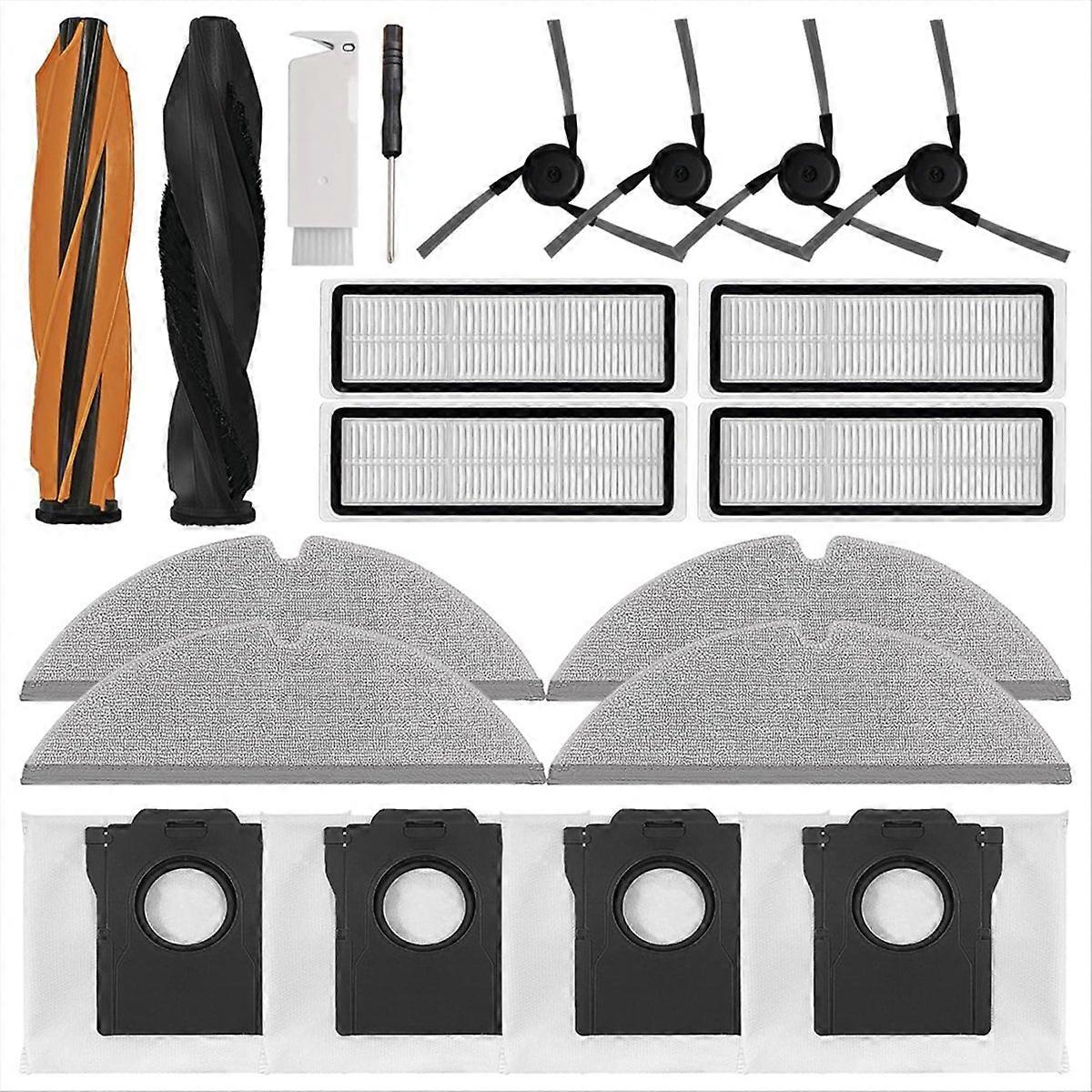 Accessories Kit for Dreame D20 Pro Plus Robot Vacuum Cleaner Parts Main Side Brush Hepa Filter Mop C