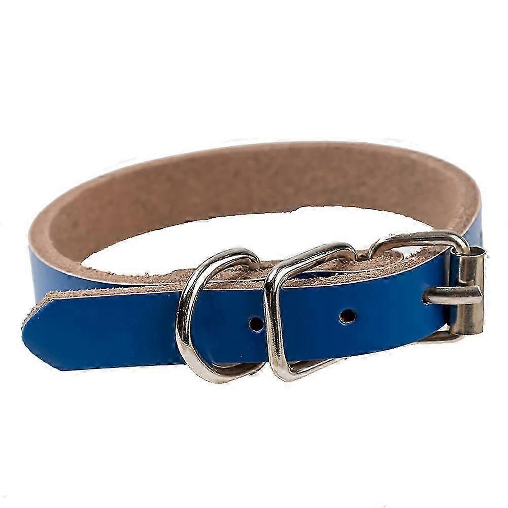 Adjustable Pure Color PU Leather Pet Collar