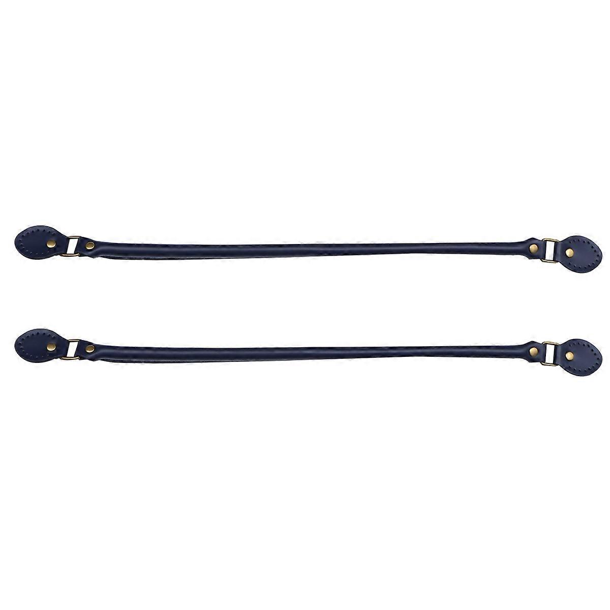 Replacement Handbag Handle 1 Pair Gem Blue Style Thicken Belt For Pouch Craft 40X3.6X1.5Cm