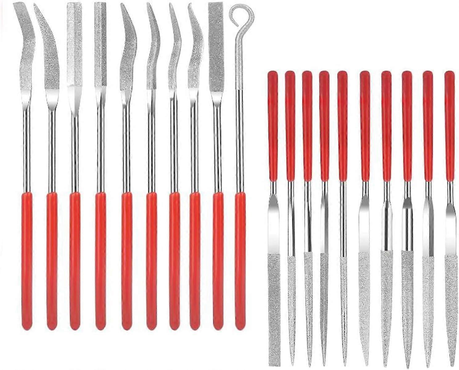 20Pcs Diamond Needle File, Metal Needle File Set, Precision File Set
