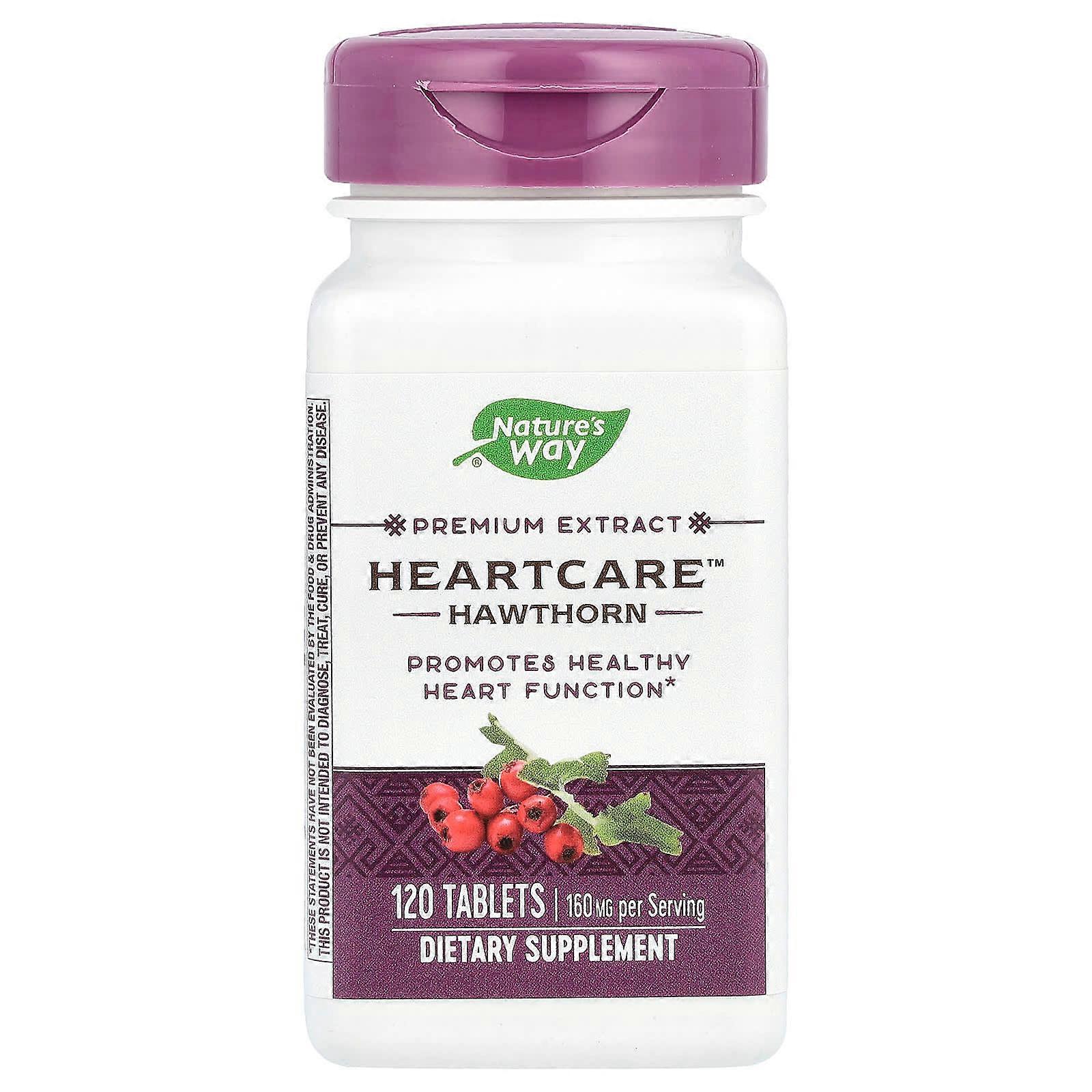 Premium Extract, HeartCareÃÂ¢ÃÂÃÂÃÂÃÂÃÂÃÂ¢, Hawthorn, 160 mg, 120 Tablets (80 mg Per Tablet)
