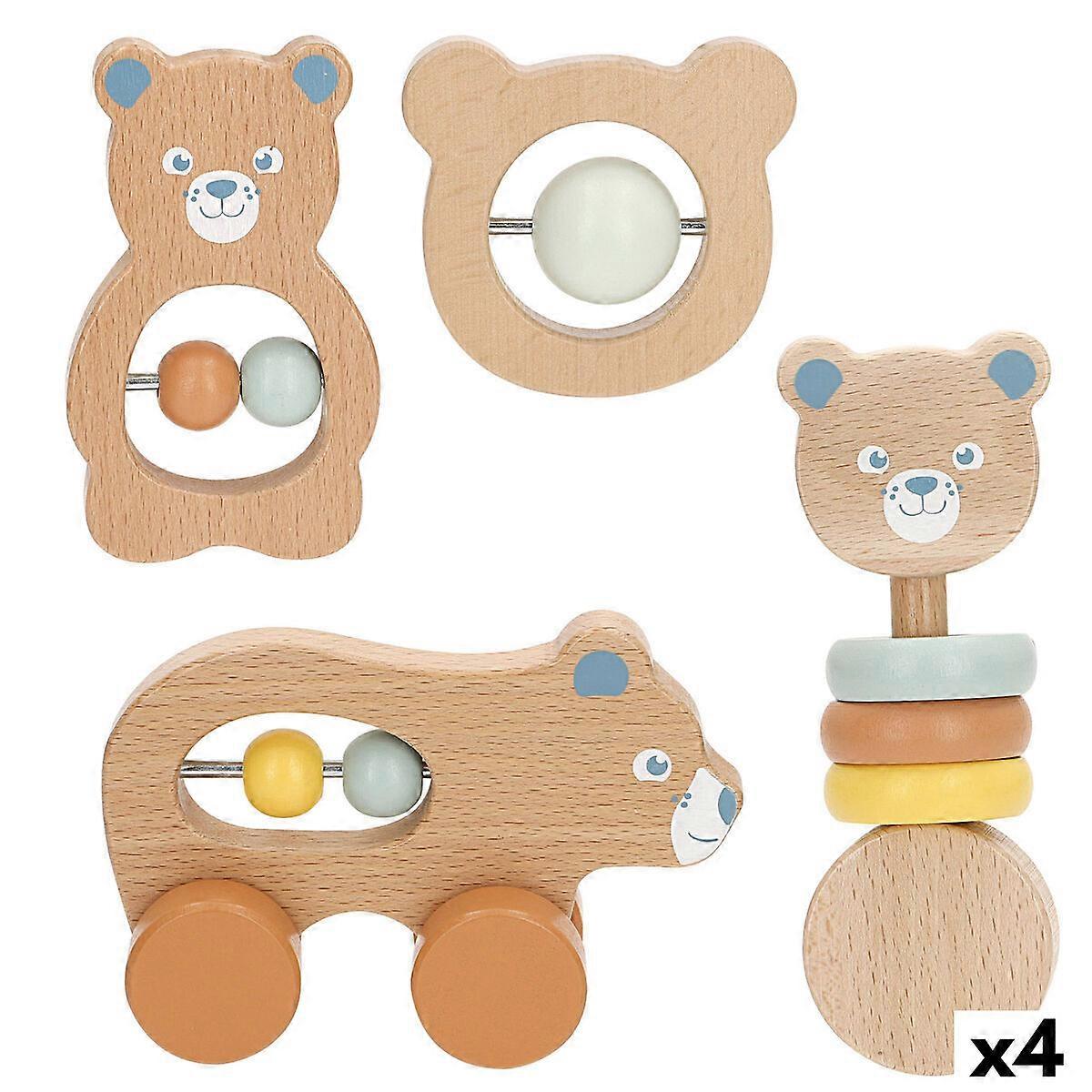 Set of rattles Woomax 13,5 X 9,5 X 4,5 CM (4 Units)