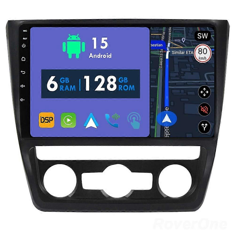 Car Radio 6G+128G CarPlay GPS Navigation Head Unit for Skoda Yeti 5L 2009 - 2014 Android Auto Bluetooth Stereo Touch Screen