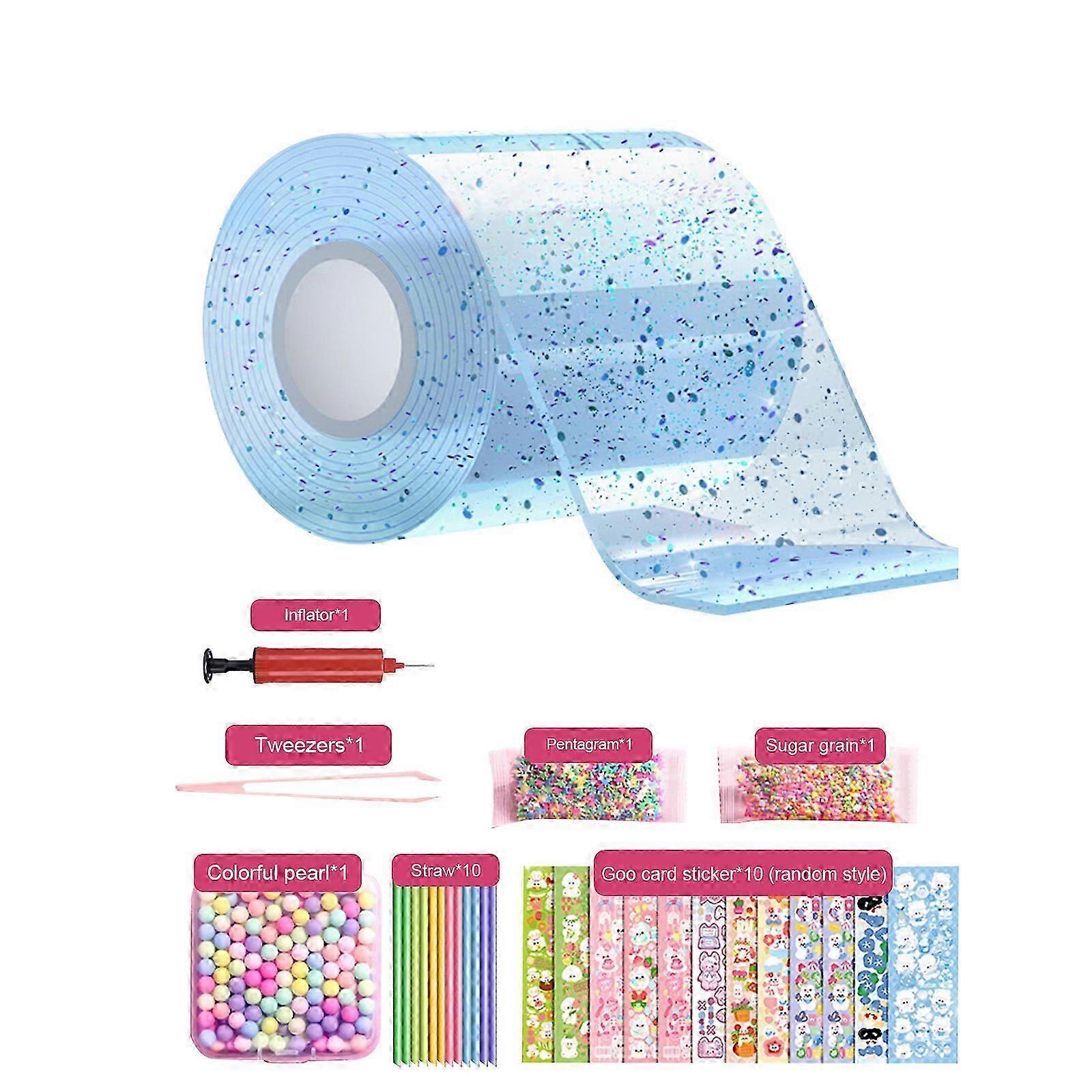 Nano Tape Bubble Kit, Nano Tape Bubble Kit for Kids Double Sided Tape Magic Plastic Bubble Super Elastic Bubbles