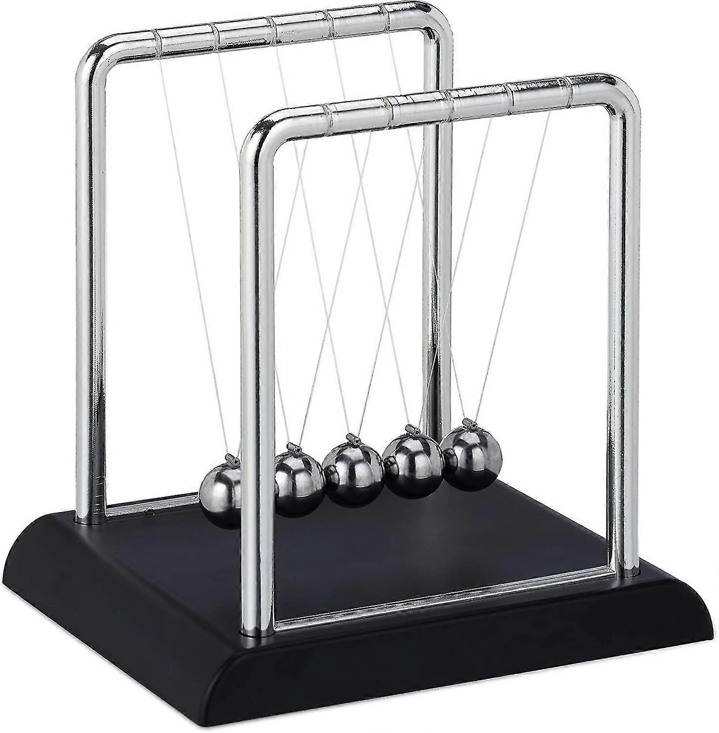 Newton Pendulum, Classic Shot Put Pendulum, 5 Balls, Physics Decoration